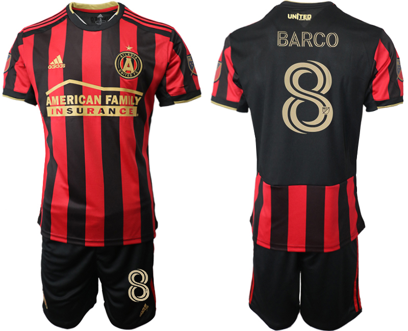 Men 2020-2021 club Atlanta Union home #8 black Soccer Jerseys->other club jersey->Soccer Club Jersey